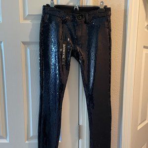 Blank NYC Black Sequin Skinny Pants